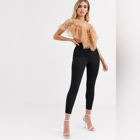 NaaNaa Extreme Ruffle Bodysuit in Cream Size 6 - Picture 4 of 5